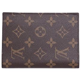 Louis Vuitton-Funda para pasaporte Louis Vuitton Monogram My LV Heritage en lona revestida marrón-Castaño