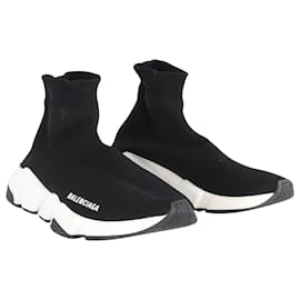 Balenciaga-Balenciaga Speed Recycled Sneakers in Black Polyester-Black