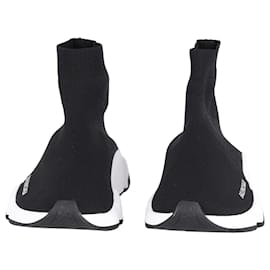Balenciaga-Zapatillas Balenciaga Speed Recycled Knit en Poliéster Negro-Negro