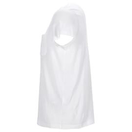 Prada-Prada Pocket Detail Polo Shirt in White Cotton-White