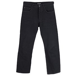 Jeans Balenciaga a gamba dritta in cotone nero Nero