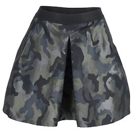 Mini-jupe plissée Pinko Camou en polyester vert olive Vert Vert olive