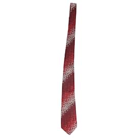 Kenzo-Gravata com estampa floral Kenzo em algodão vermelho-Outro