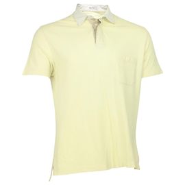 Polo de algodón amarillo con bolsillo en el pecho de Brunello Cucinelli Amarillo