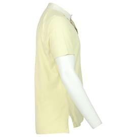 Brunello Cucinelli-Brunello Cucinelli Camisa Polo com Bolso no Peito em Algodão Amarelo-Amarelo