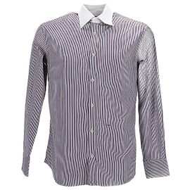 Dsquared2 Chemise rayée en coton multicolore Autre Imprimé python