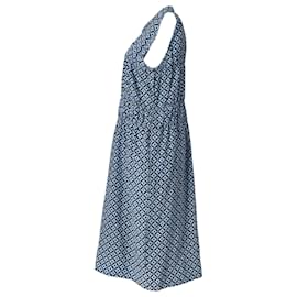 Marni-Marni Geometric Print Sleeveless Midi Dress in Multicolor Silk-Other