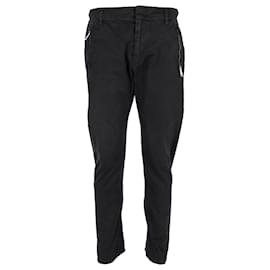 Dsquared2-Dsquared2 Jean poches zippées en Coton Noir-Noir