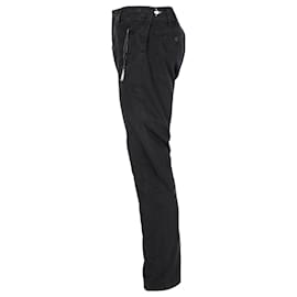 Dsquared2-Dsquared2 Jeans mit Reißverschlusstaschen aus schwarzer Baumwolle-Schwarz