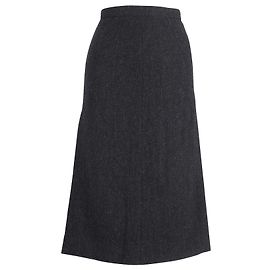 Joseph Herringbone Midirock aus grauer Wolle Grau