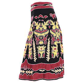 Missoni-Missoni Ethnic Patterned Knee-length Skirt in Multicolor Cotton-Multiple colors