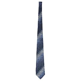 Kenzo-Kenzo Cravate Imprimé Floral en Coton Bleu-Autre