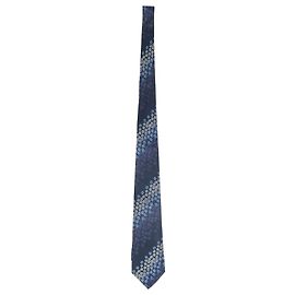Kenzo Cravate Imprimé Floral en Coton Bleu Autre