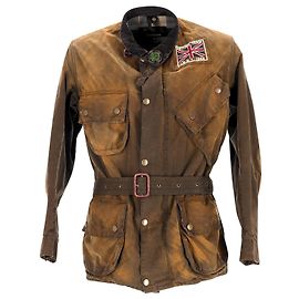 Barbour I.S.D.T. 1964 Wachsjacke aus grüner Baumwolle Grün