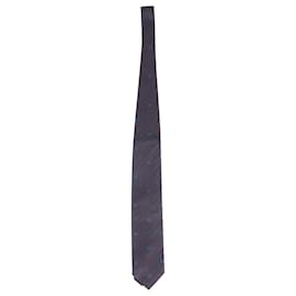 Versace-Versace Printed Tie in Blue Silk-Other