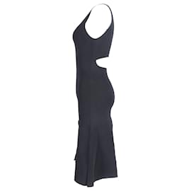 Proenza Schouler-Proenza Schouler Back Cutout Dress in Black Rayon-Black