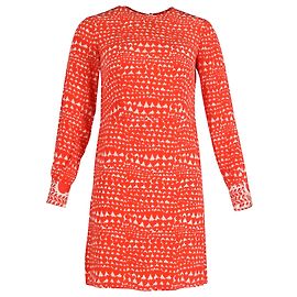 Stella Mc Cartney Stella McCartney Gabel Herz-Print-Kleid aus roter Seide Andere