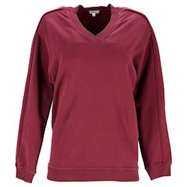 Kenzo-Kenzo Back Logo Sweater in Burgundy Cotton-Dark red