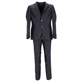 Boss Hugo Boss Tailored Suit in Navy Blue Polyester Blue Navy blue