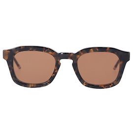 Thom Browne Square Frame Sunglasses in Brown Tortoiseshell Acetate Brown