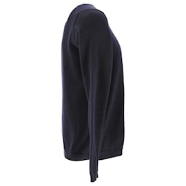 Prada-Suéter Prada com decote em V em lã preta-Preto