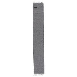 Sciarpa Prada con Frange in Cashmere Grigio Grigio