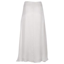 Saia Maxi Anine Bing Verne em Seda Marfim Branco Cru