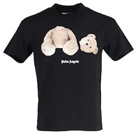Palm Angels-Palm Angels Bear Print T-shirt in Black Cotton-Other