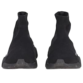 Balenciaga-Balenciaga Speed 2.0 Monocolor Recycled Knit Sneakers in Black Polyester-Black