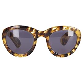 Dries Van Noten-Linda Farrow x Dries Van Noten Tortoiseshell Sunglasses in Brown Acetate -Other