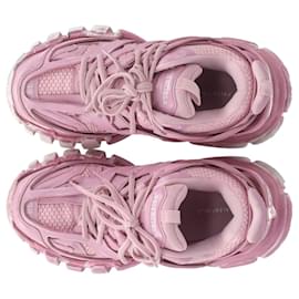 Balenciaga-Balenciaga Track Sneakers in Faded Pink Polyurethane-Pink