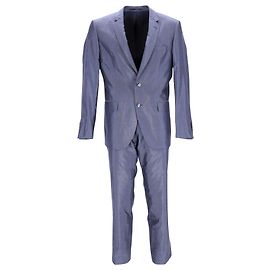 Abito Sartoriale Boss Hugo Boss in Cupro Blu Blu