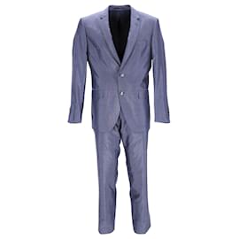 Hugo Boss-Maßgeschneiderter Anzug von Boss Hugo Boss aus blauem Cupro-Blau