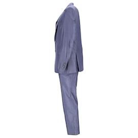 Hugo Boss-Maßgeschneiderter Anzug von Boss Hugo Boss aus blauem Cupro-Blau