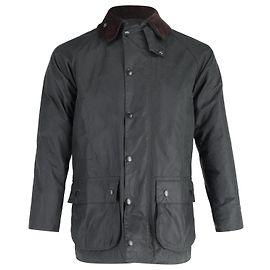 Giacca cerata Barbour Beaufort in cotone nero Nero