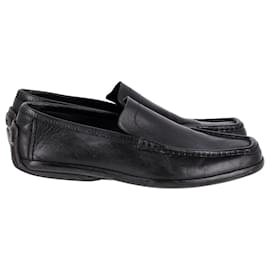 Gucci-Gucci Slip-On-Loafer aus schwarzem Leder-Schwarz