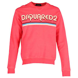 Dsquared2 Jersey Estampado De Algodón Rosa Rosa