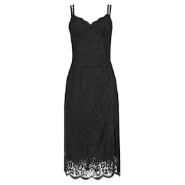 Dolce & Gabbana-Dolce & Gabbana black lace slip dress-Black