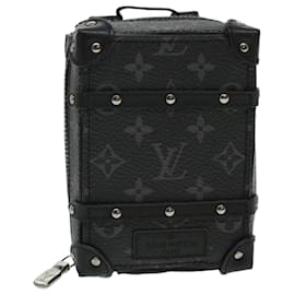 Louis Vuitton-LOUIS VUITTON Eclipse Porte Cles Backpack Charm PVC Leather Black M80221 43562a-Black