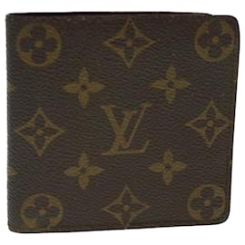 Louis Vuitton-LOUIS VUITTON Monogram Portefeuille Marco Portafoglio Bifold M61675 LV Aut 42750-Monogramma