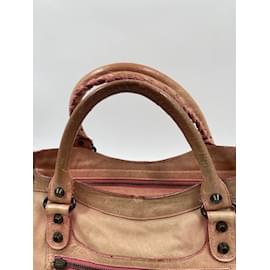 Balenciaga-Pink Balenciaga Leather City-Pink
