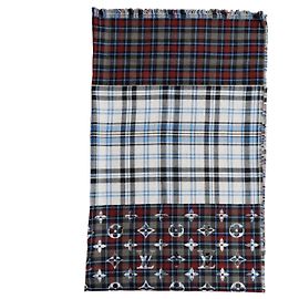 Écharpe à carreaux Monogram Louis Vuitton Multicolore