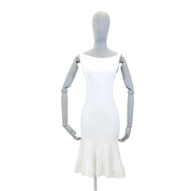 Alaïa-ALAIA Robes International XS Synthétique-Blanc