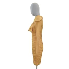 Autre Marque-Vestidos FR 34 Viscose-Amarelo