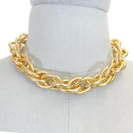 Autre Marque-NICHT SIGN / UNSIGNED Halsketten aus Gold und Stahl-Golden