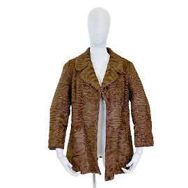 Vintage NON SIGNÉ / Vestes UNSIGNED International M Cuir Marron