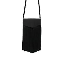 Yves Saint Laurent-YVES SAINT LAURENT Handtaschen aus Baumwolle-Schwarz