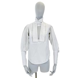 Yves Saint Laurent-YVES SAINT LAURENT Hauts FR 38 cotton-Blanc