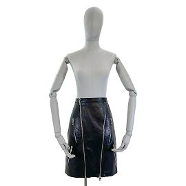 YVES SAINT LAURENT  Skirts FR 36 Leather Black