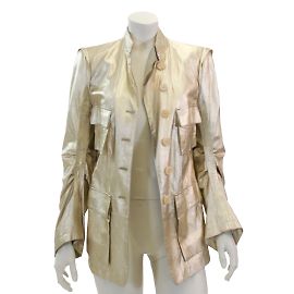 ANN DEMEULEMEESTER  Jackets FR 38 Leather Golden